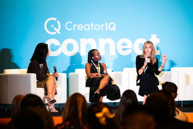 Dulma Aida and Katie Beauty CMOs at CreatorIQ Connect 2023