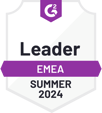 G2 Leader EMEA: Summer 2024 Badge