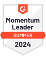G2 Momentum Leader: Summer 2024 Badge