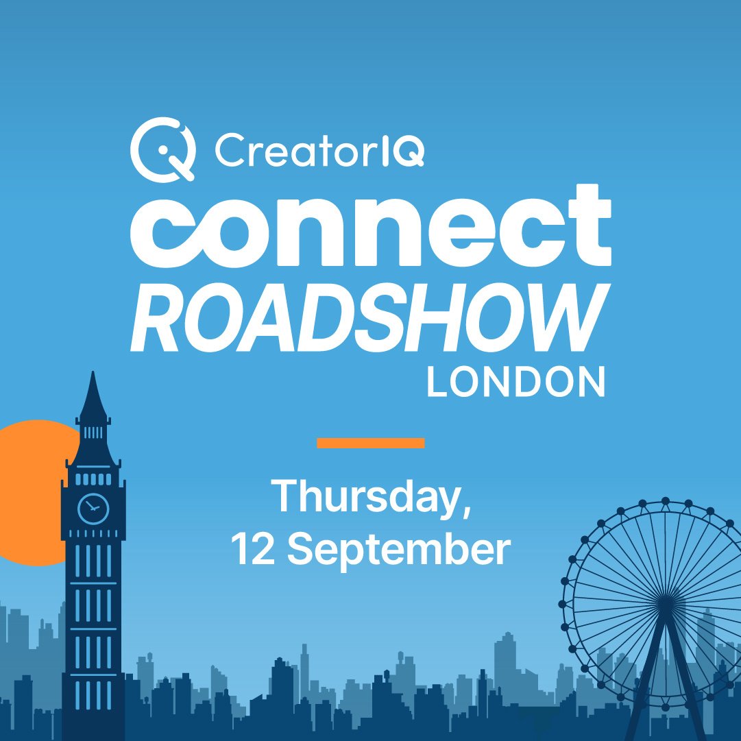CreatorIQ Connect Roadshow - London, 12 September 2024